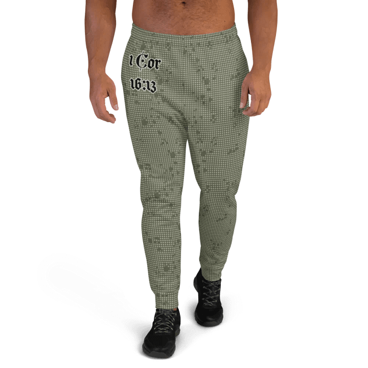 Faithful Camo: 1 Corinthians 16:13 Male Joggers - Desert Night Camo product image (2)