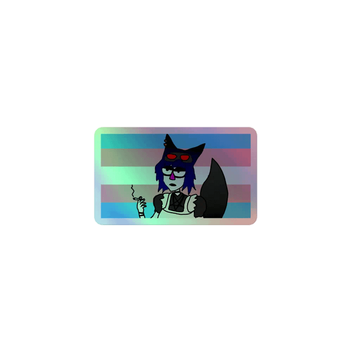 Trans Fox Holo Sticker product image (1)