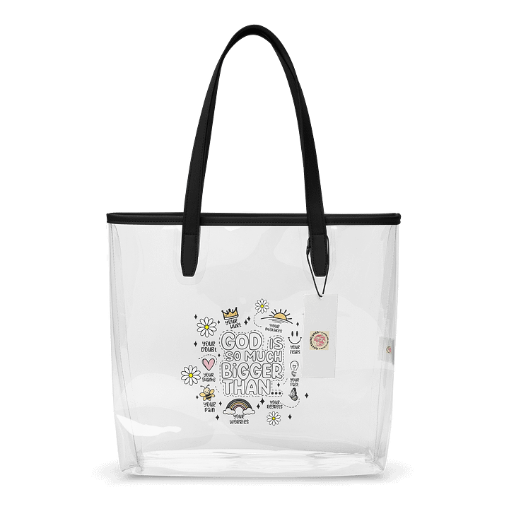 Bigger Than Doodles Clear Tote product image (1)
