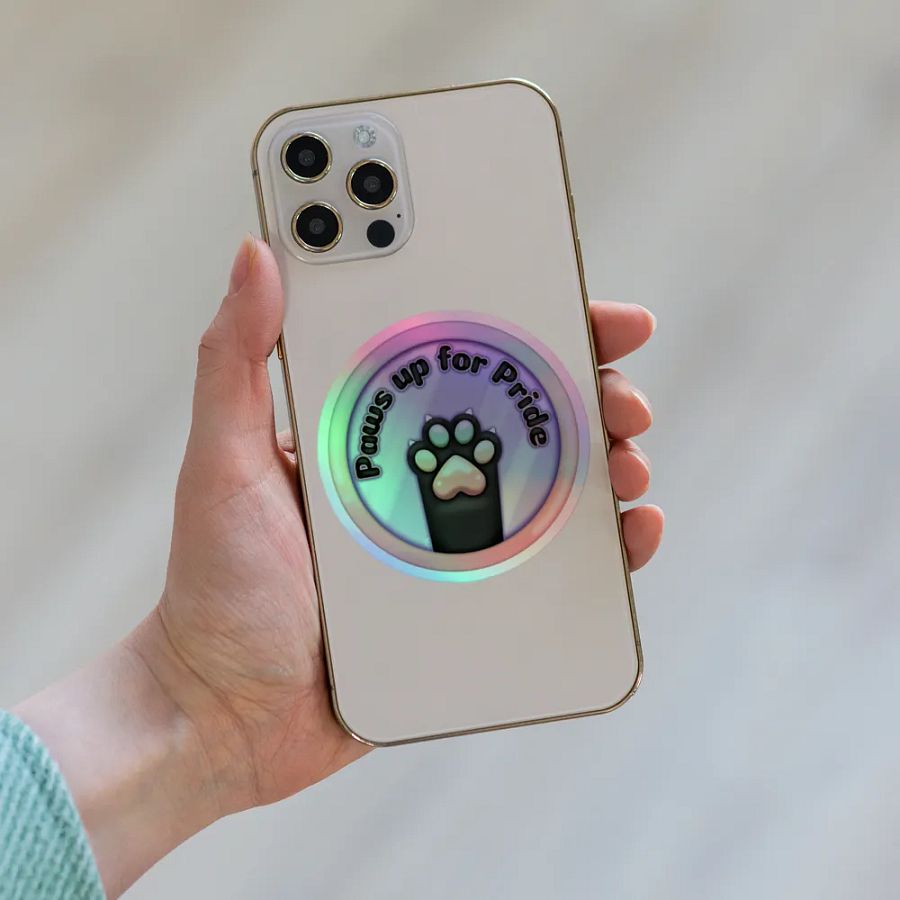 Paws Up For Pride Holo Sticker product image (6)