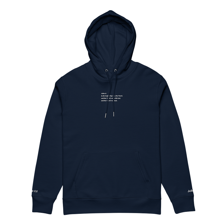 John 1:1 Verse Embroidered Hoodie - John 1:1 Co. product image (1)