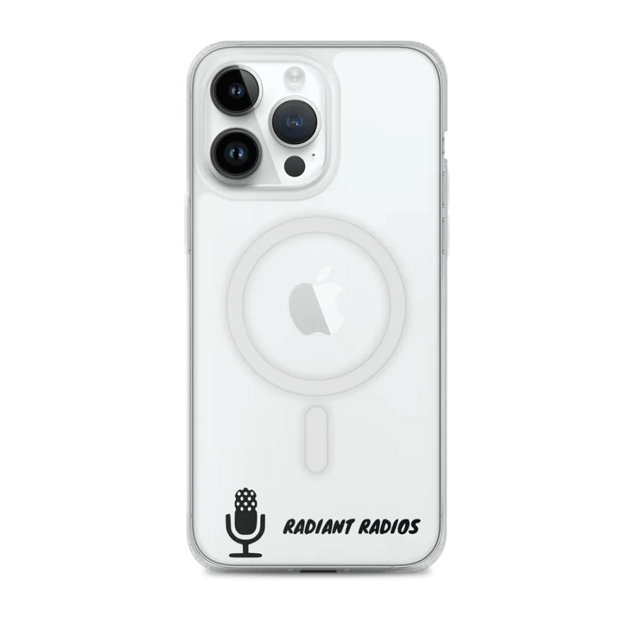 Radiant Radops Microphone Print clear iphone case product image (1)