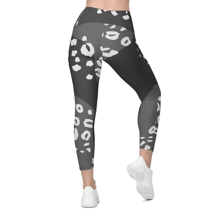 Flowing Grey Camo Leggings with Pockets product image (2)