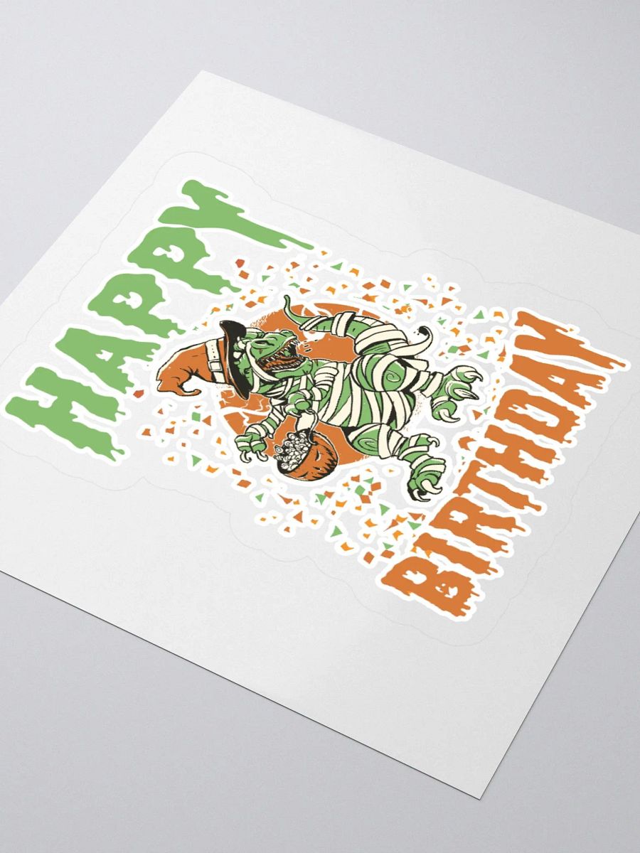 Happy Birthday (Dinosaur Halloween) Sticker product image (3)