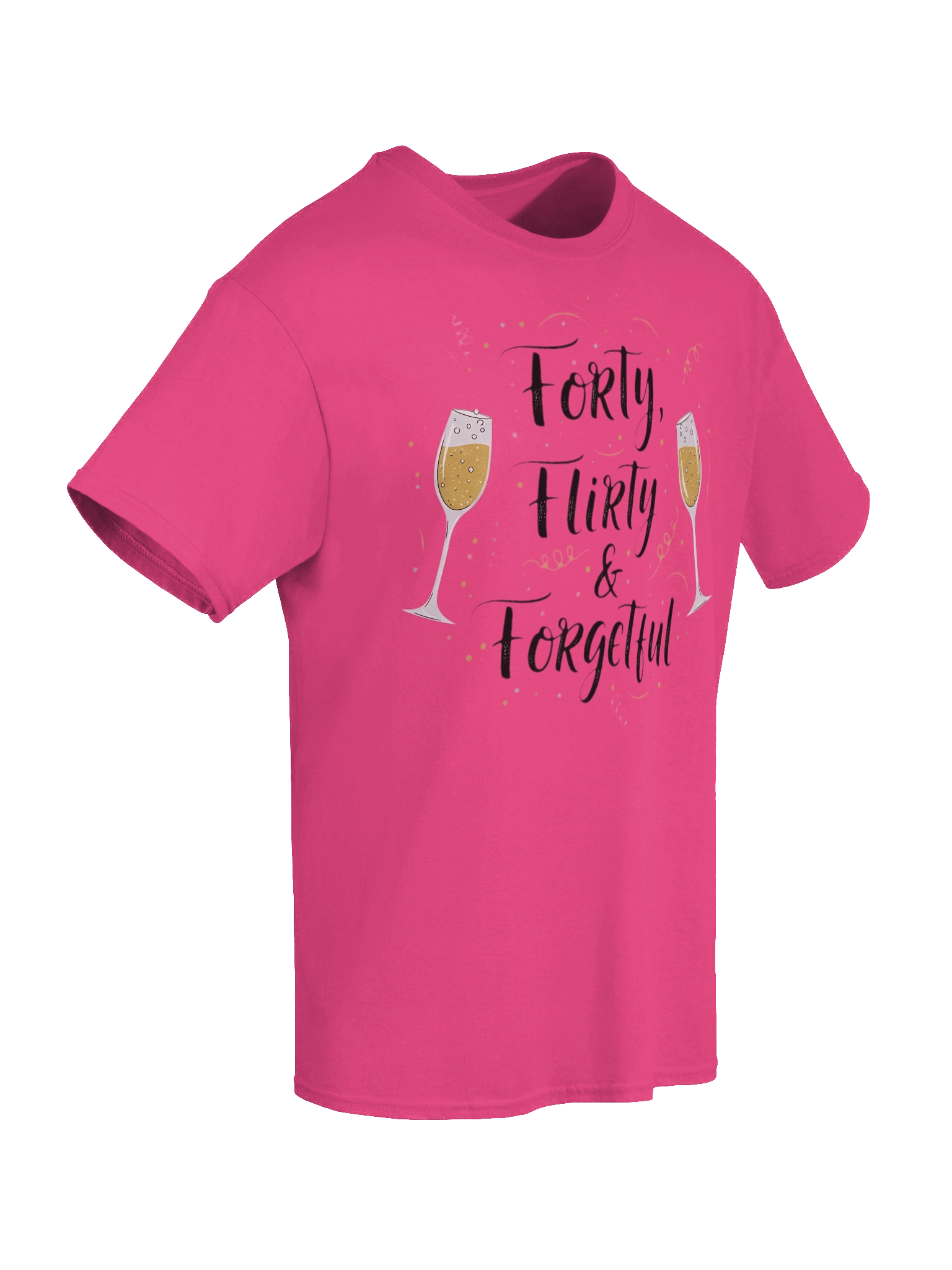 Forty Flirty & Forgetful 40th Birthday T-Shirt | Funny Milestone Birthday Gift for Her product image (31)