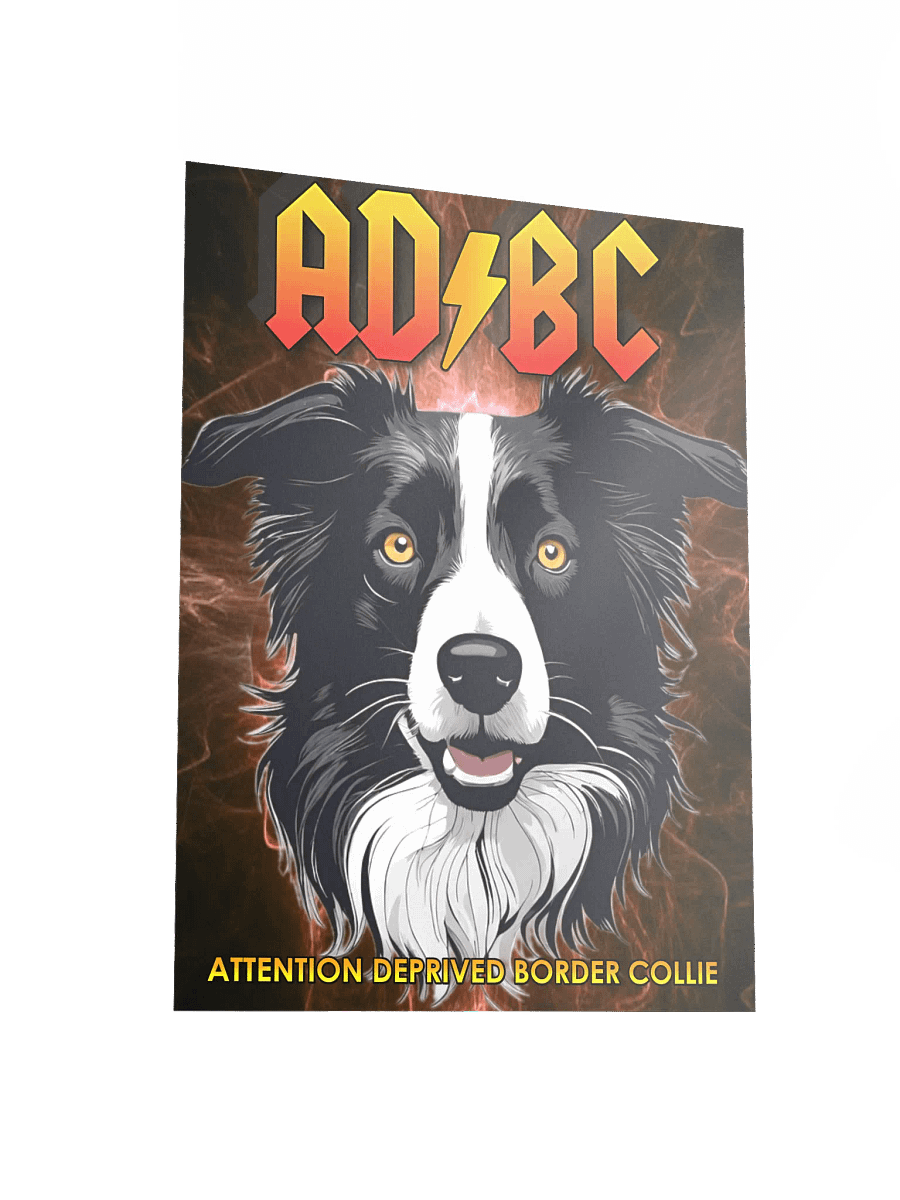 AD/BC Attention Deprived Border Collie Rock 'n' Roll Poster product image (3)