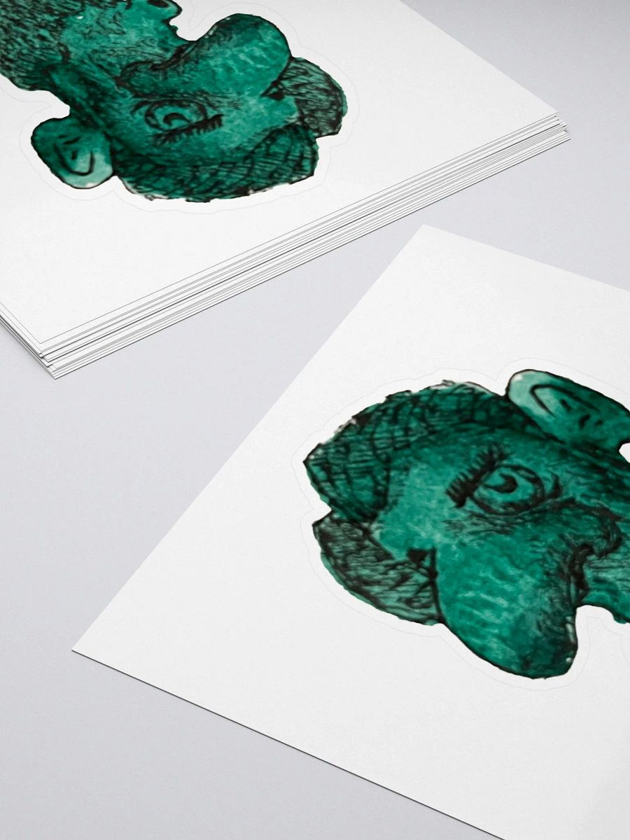 Watercolour Blobs Sticker- Viridian Hue product image (4)