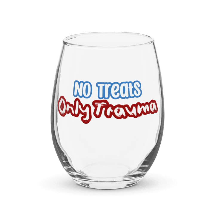 No Treats Wine Glass product image (1)