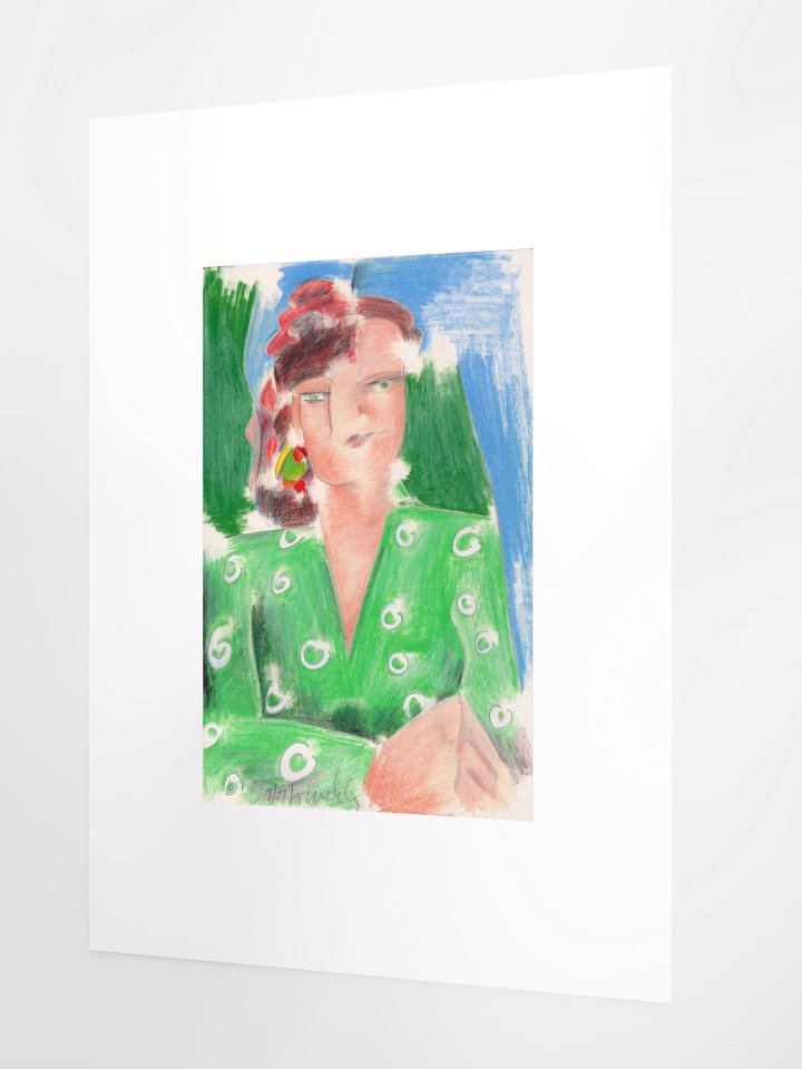 Woman in Green Shirt 03.27.85 print product image (2)