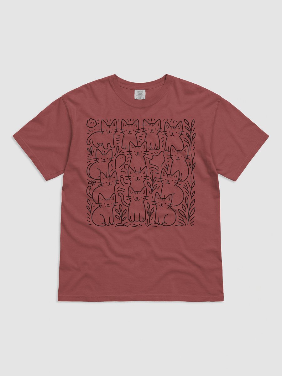 Whimsical cats and Florals T-Shirt product image (4)