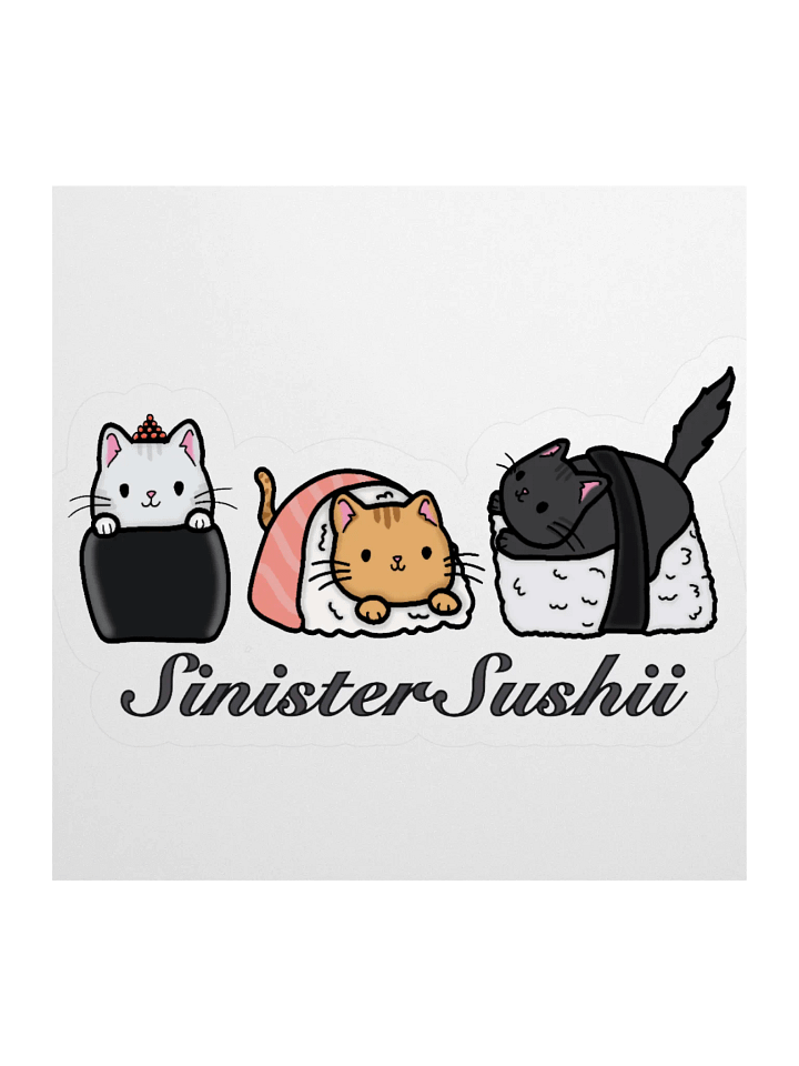 Sinister Sushii Cat Sticker product image (1)