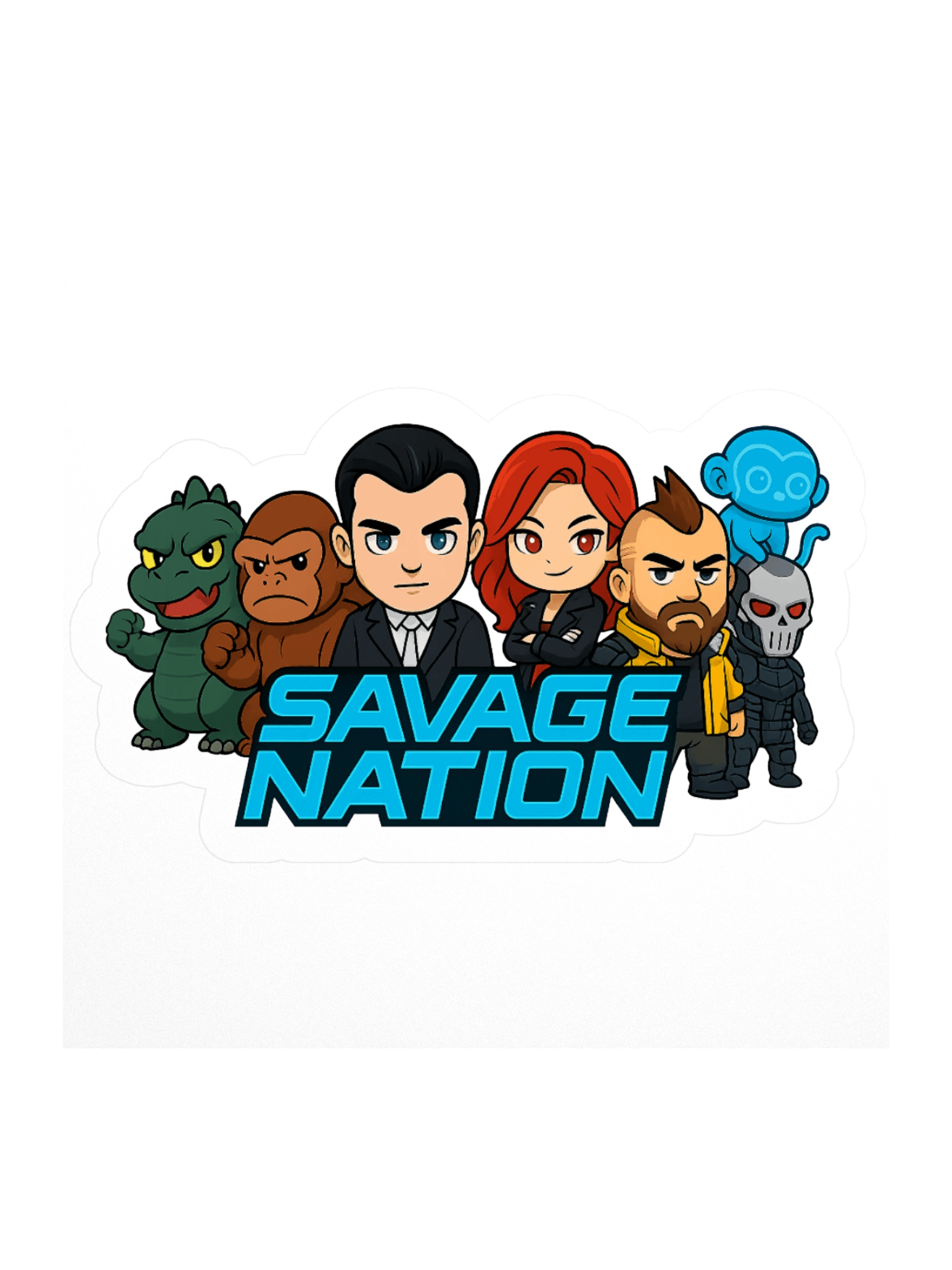 Savage Nation Chibi Sticker Set product image (3)