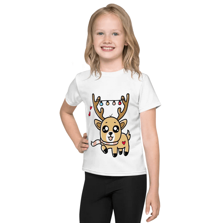 Cheery Reindeer All-Over Kids T-Shirt product image (1)