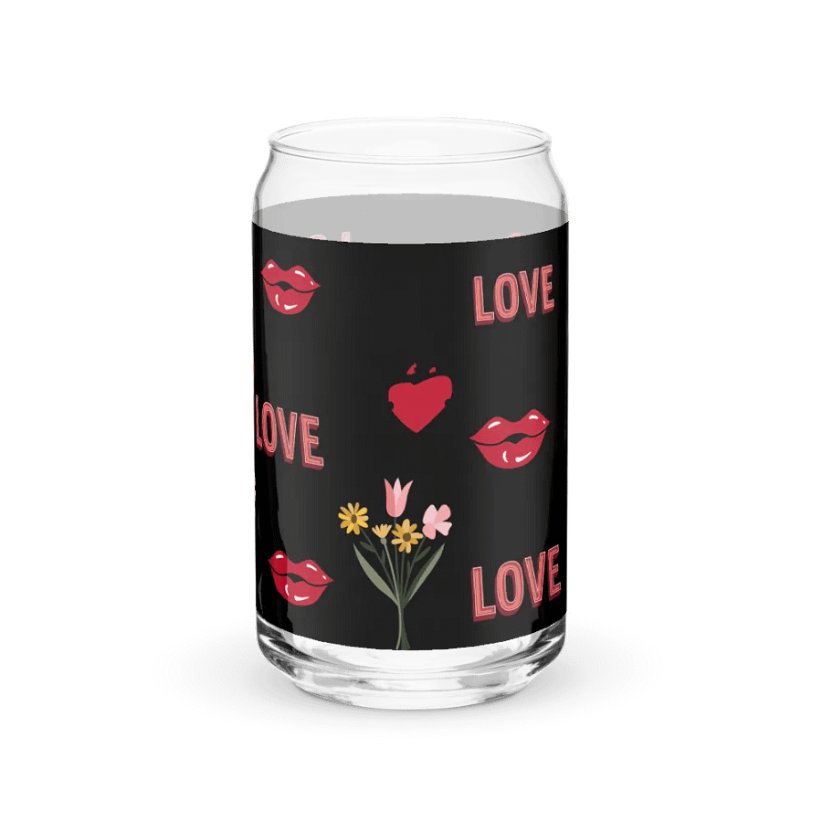 Love and Lips Glass Can product image (7)