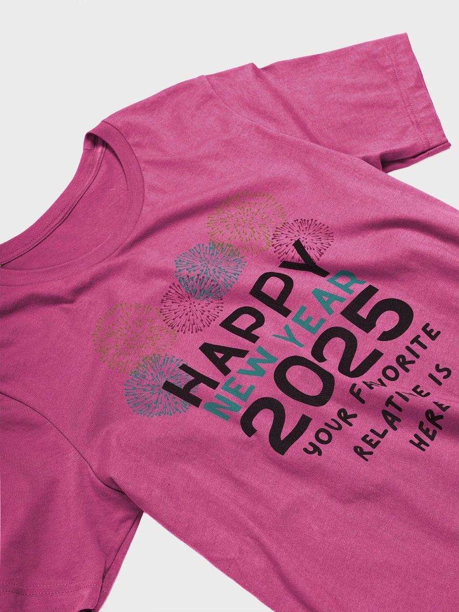 Happy New Year Fav relative Tshirt (black text) product image (1)