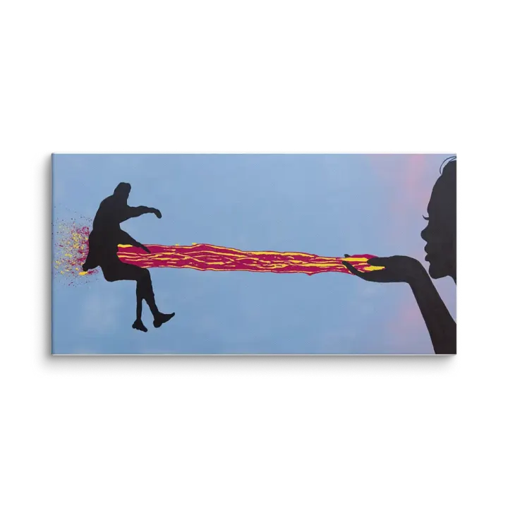 Sent with a Kiss - Canvas Print product image (1)