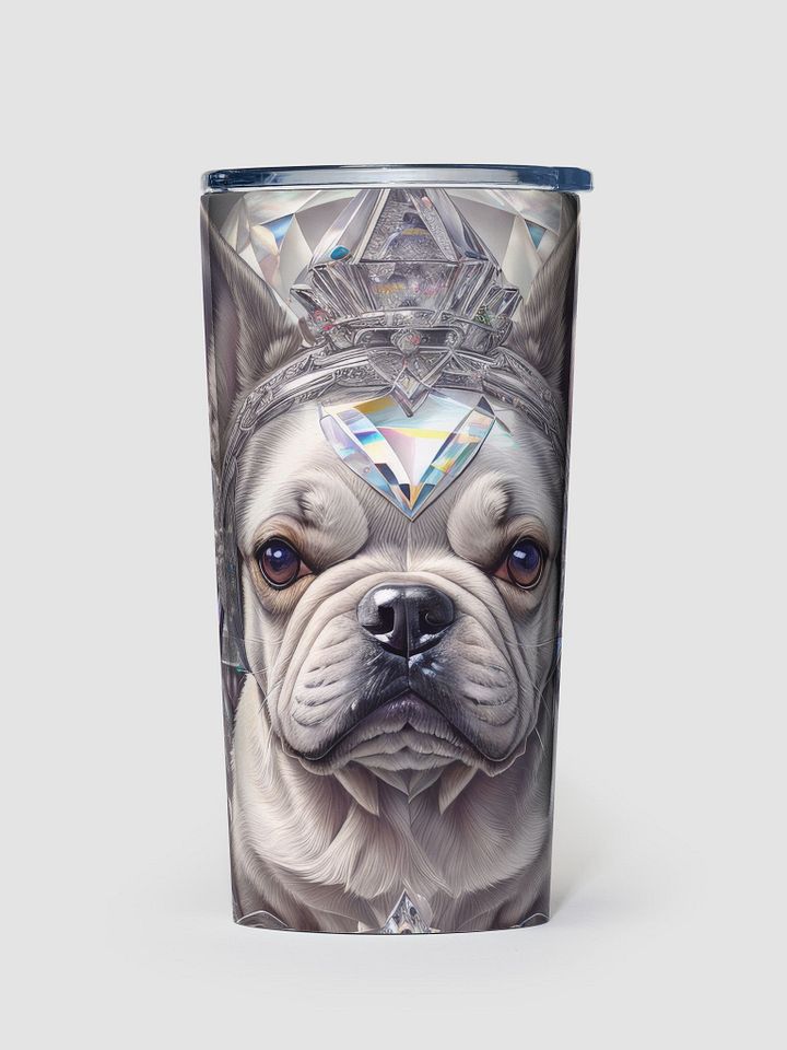 Crystal French Bulldog 20 oz Stainless Steel Tumbler product image (1)