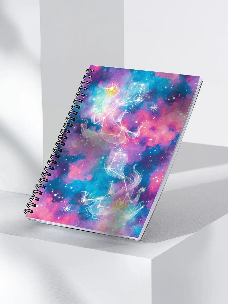 Cotton Candy Galaxy - Twin Galaxy Koi Constellation Notebook product image (7)