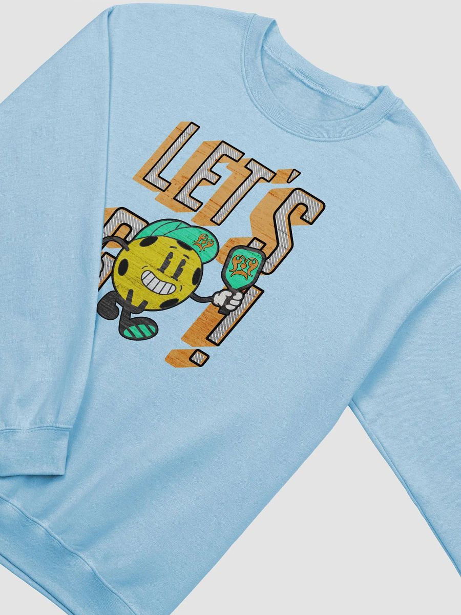 Let's Go Pickleball Mascot Playful Cartoon Crewneck product image (2)