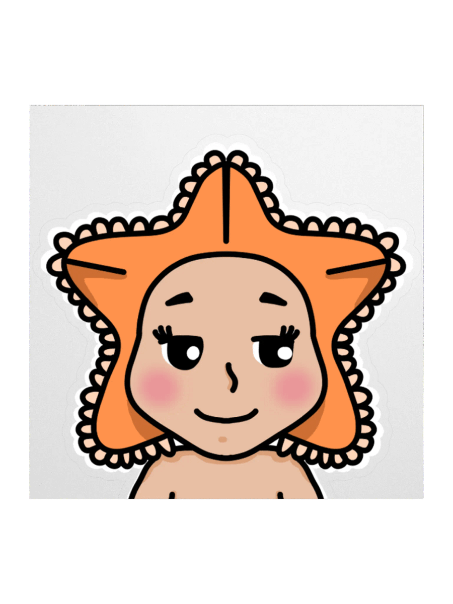 sonny angel starfish⭐ - kiss cut sticker product image (1)