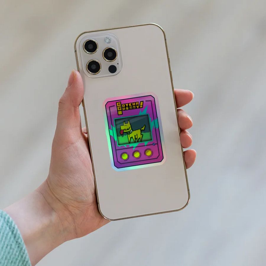 Gotcha Gremmy! [RARE Pink/Teal] - Sticker product image (6)