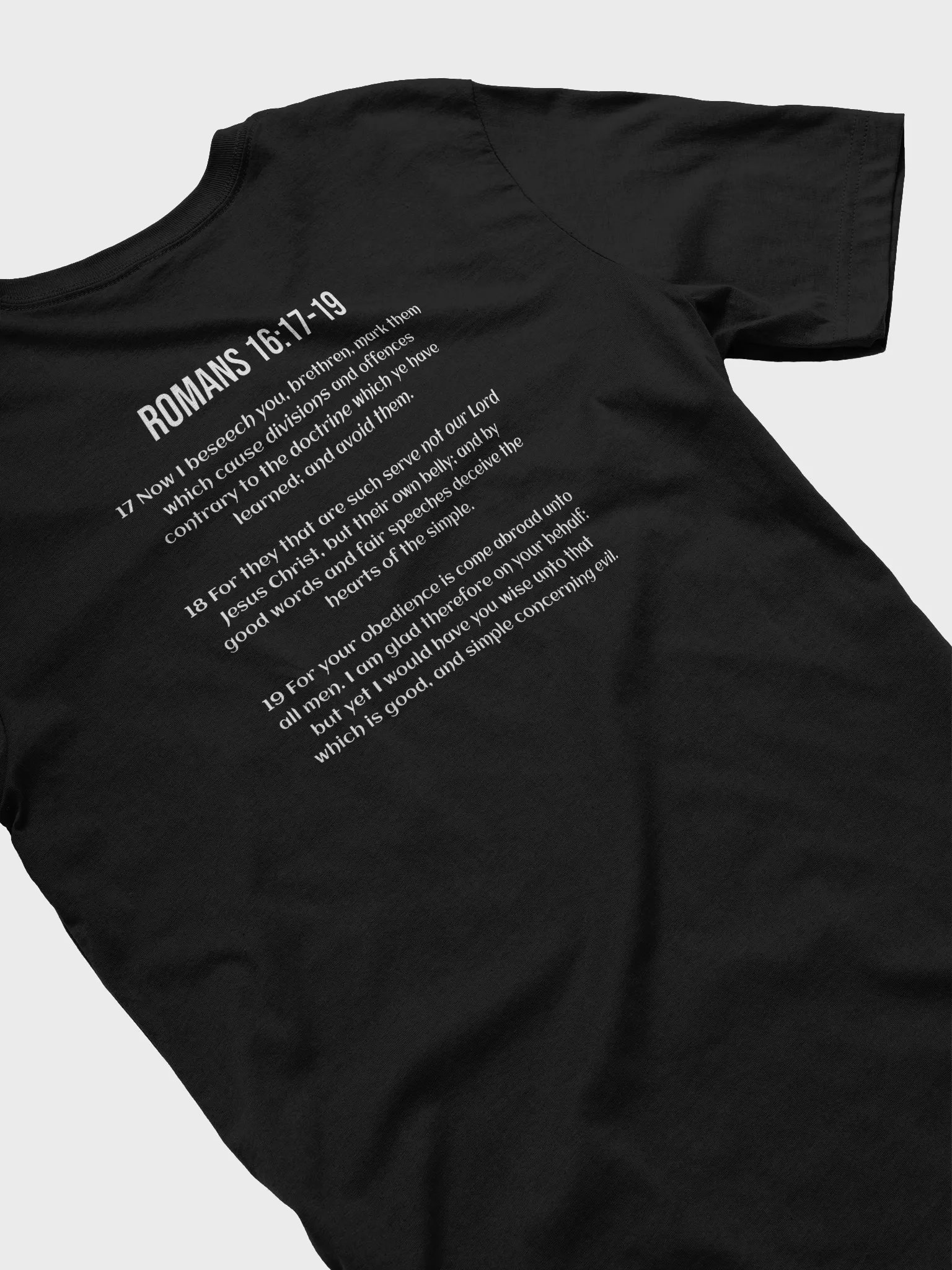 Divide & Conquer (Short sleeve T) Black Shirt white lettering product image (4)