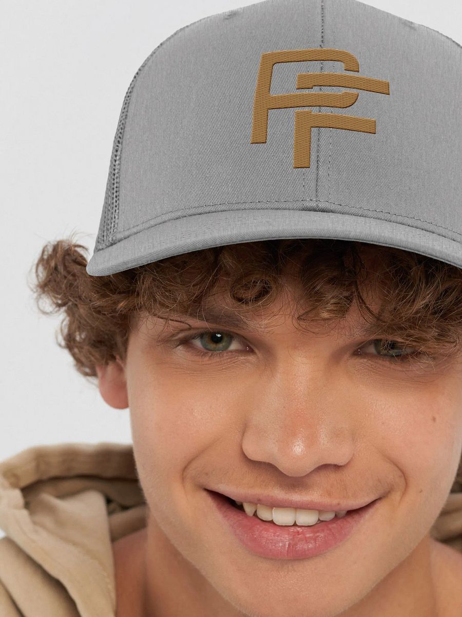 Trucker Hat (White/Grey) product image (8)