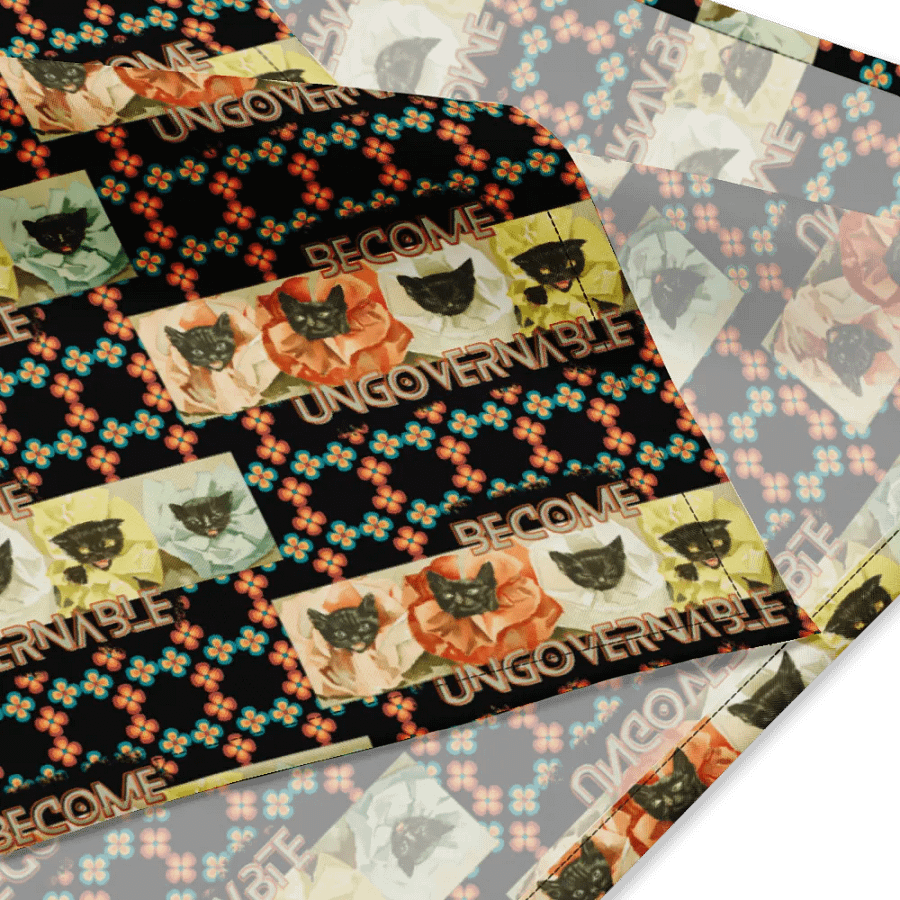 KC, Become Ungovernable (cats), Patterned Bandanna product image (4)