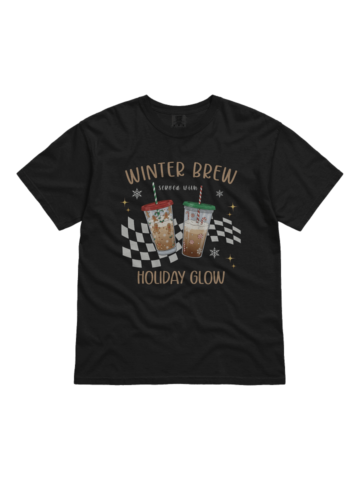 Winter Brew To Go Tee – Festive Holiday Coffee Cup Design | Cozy Christmas Aesthetic Art product image (4)