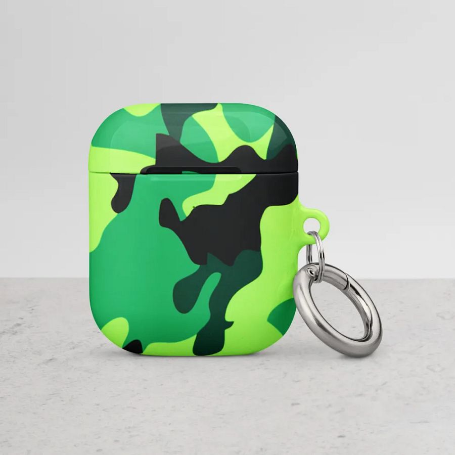 Lime Camo AirPod Case product image (7)