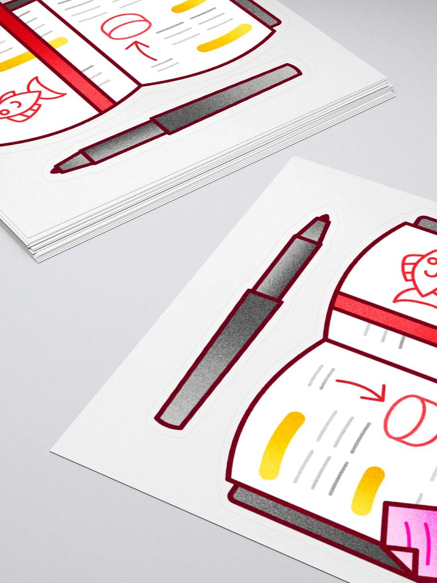 Notebook & Pen Sticker product image (4)