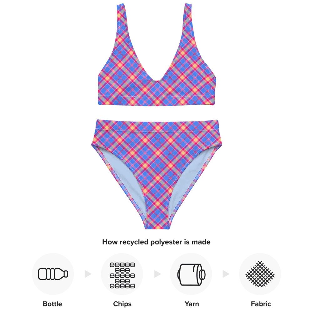 Bright Blue and Hot Pink Bikini product image (10)