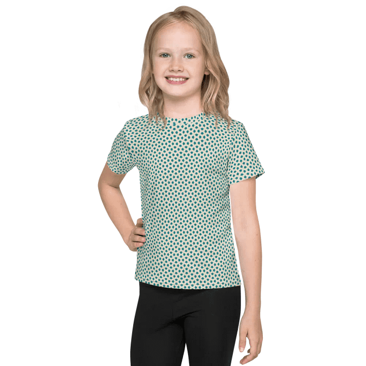 Blue Leaves Kids T Shirt product image (1)