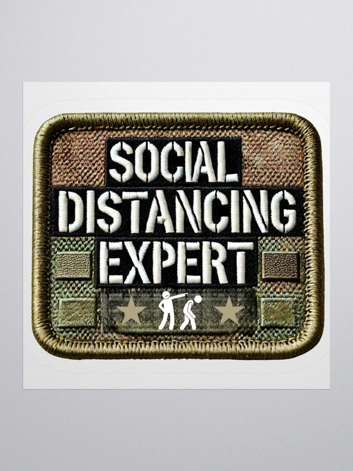Social Distancing Expert Sticker product image (1)