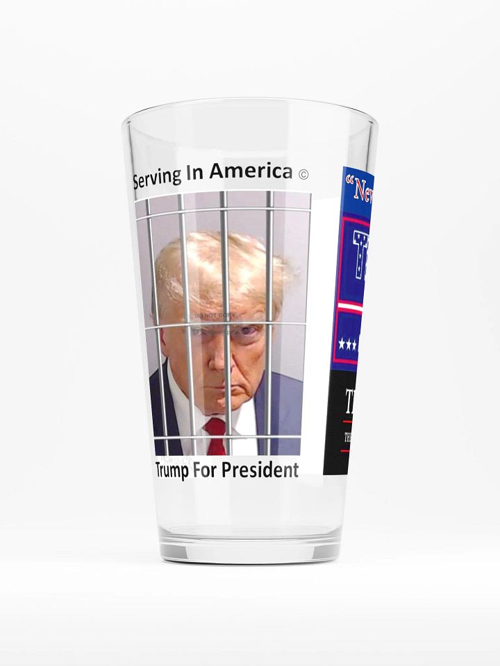 Never Surrender Serving In America Pint Glass product image (1)