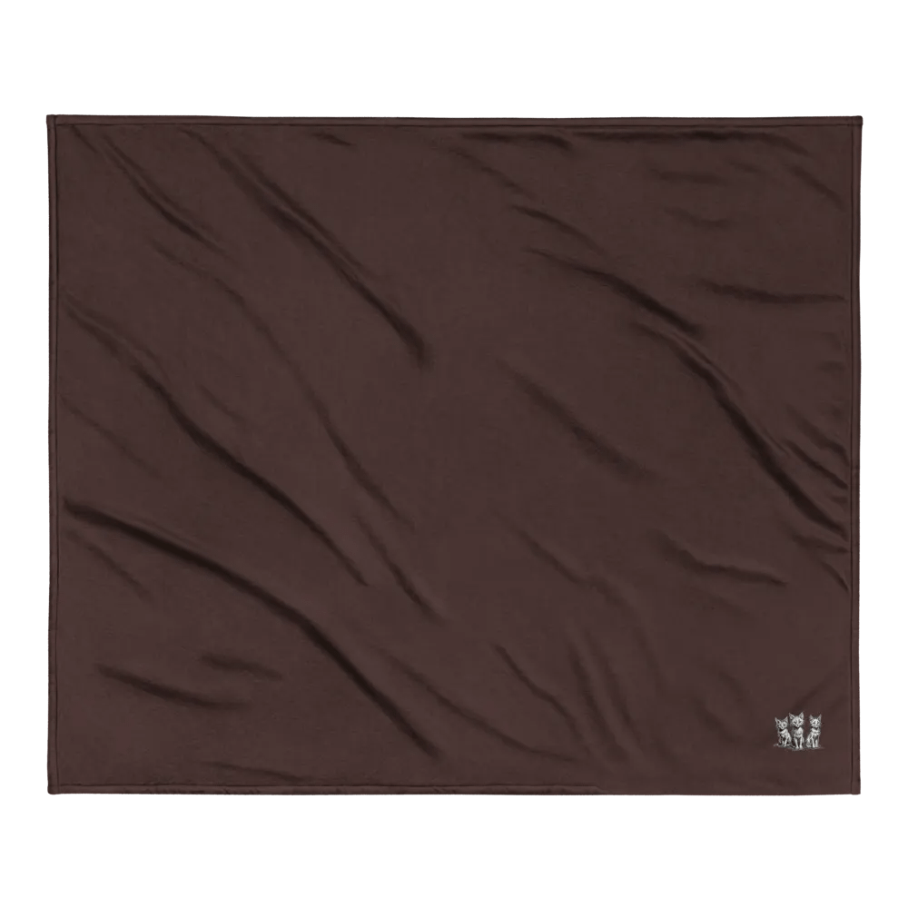 Whiskered Trio Premium Embroidered Sherpa Blanket product image (2)