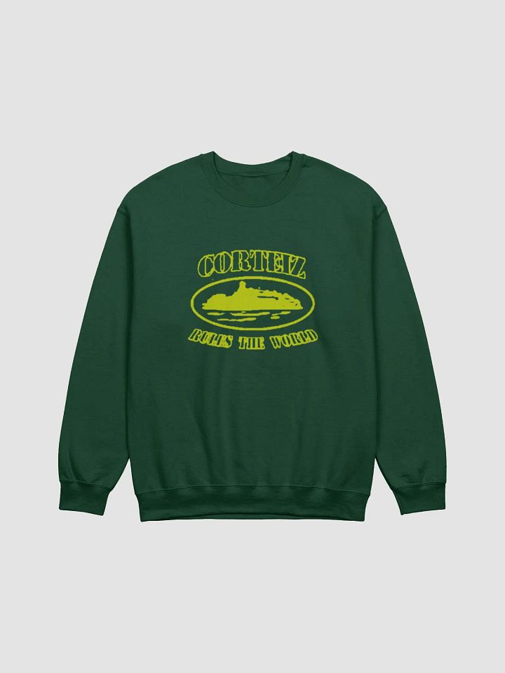 CORTEIZ ALCATRAZ SWEATSHIRT – FOREST GREEN product image (1)