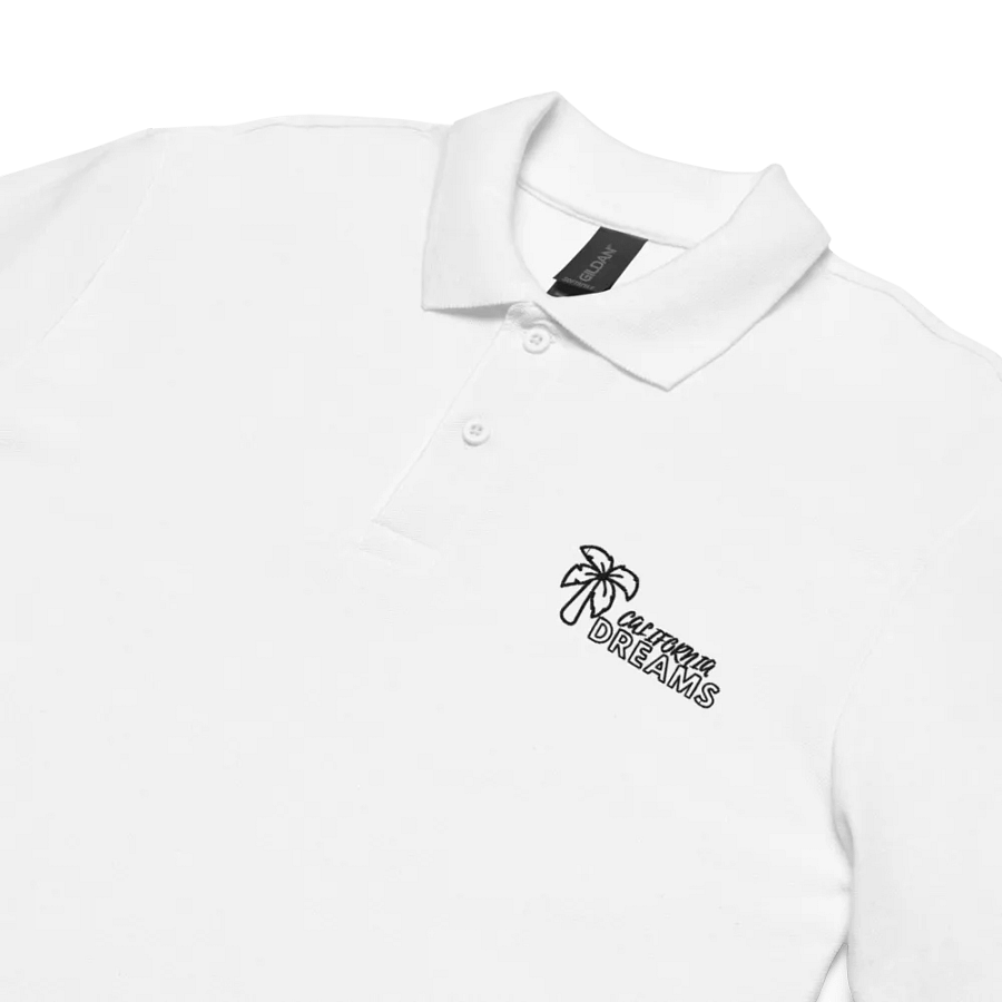 California Dreams Palm Tree Men Polo T-Shirt - White product image (5)