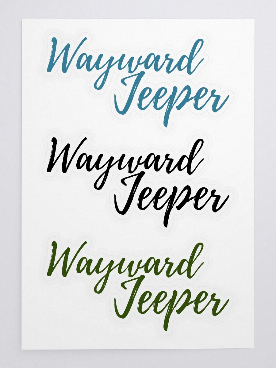 Jeeper Name Sticker Sheet 1 product image (3)