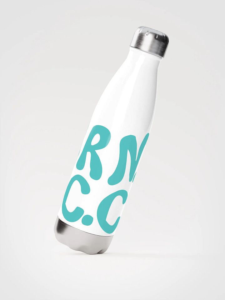 BRN.2C.C.™ | Stainless Bottle | Dark Turquoise on White 💧 product image (2)