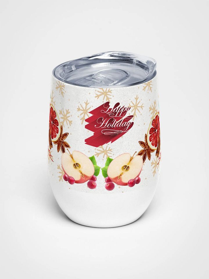 Festive Holiday Wine Tumbler gift for moms dads friends colleagues product image (1)