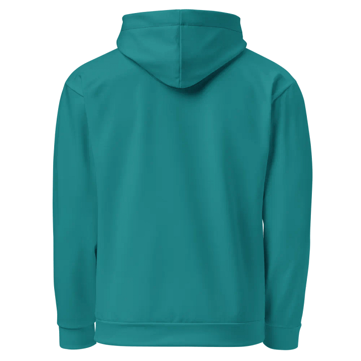 Plain Teal Green Light Summer Unisex Recycled Polyester Heavyweight Premium Hoodie by Treasure Pie product image (2)