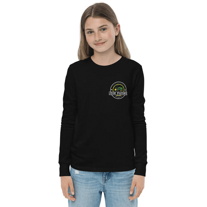 Green & Yellow Tractor Logo Youth Long Sleeve Tee product image (1)