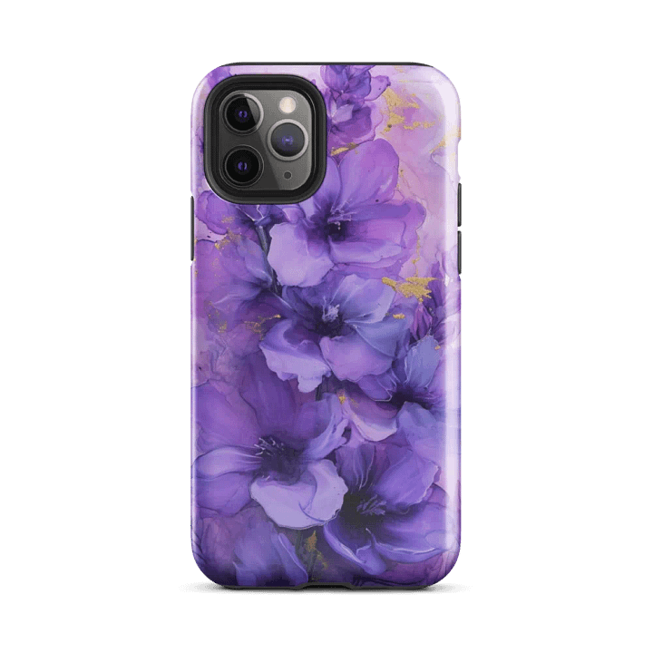 Abstract Lavender Flowers iPhone® Tough Case product image (1)