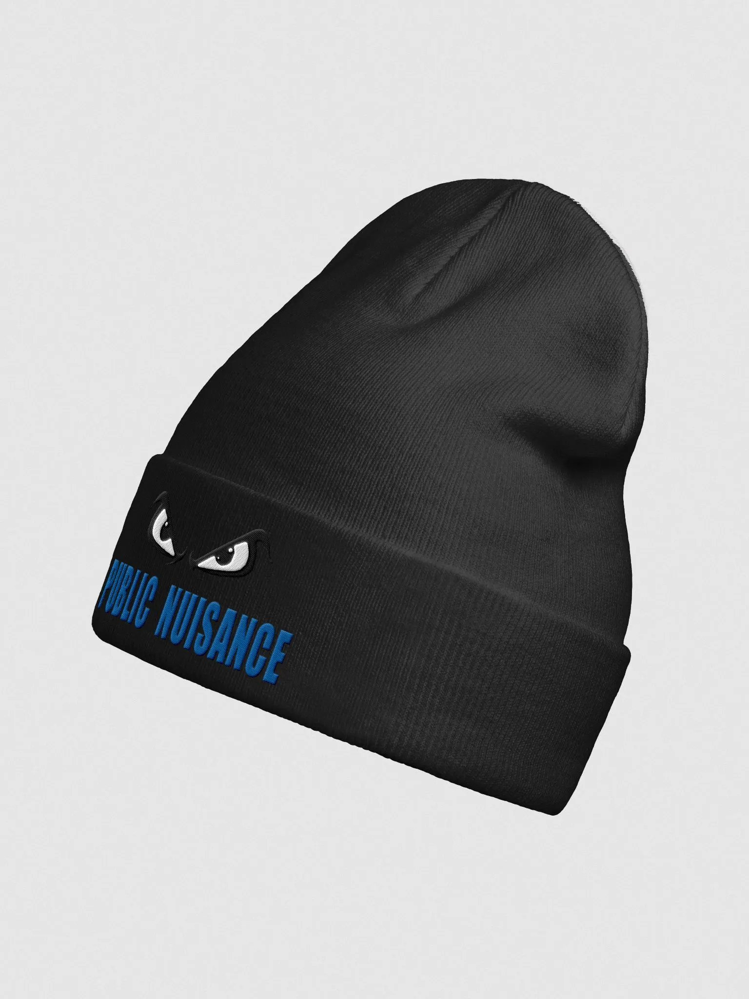 Public Nuisance Blue Letter Embroidered Beanie product image (7)