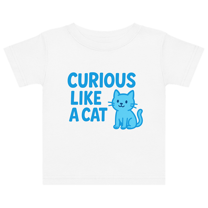 Curious Cat Baby Jersey T-Shirt product image (1)