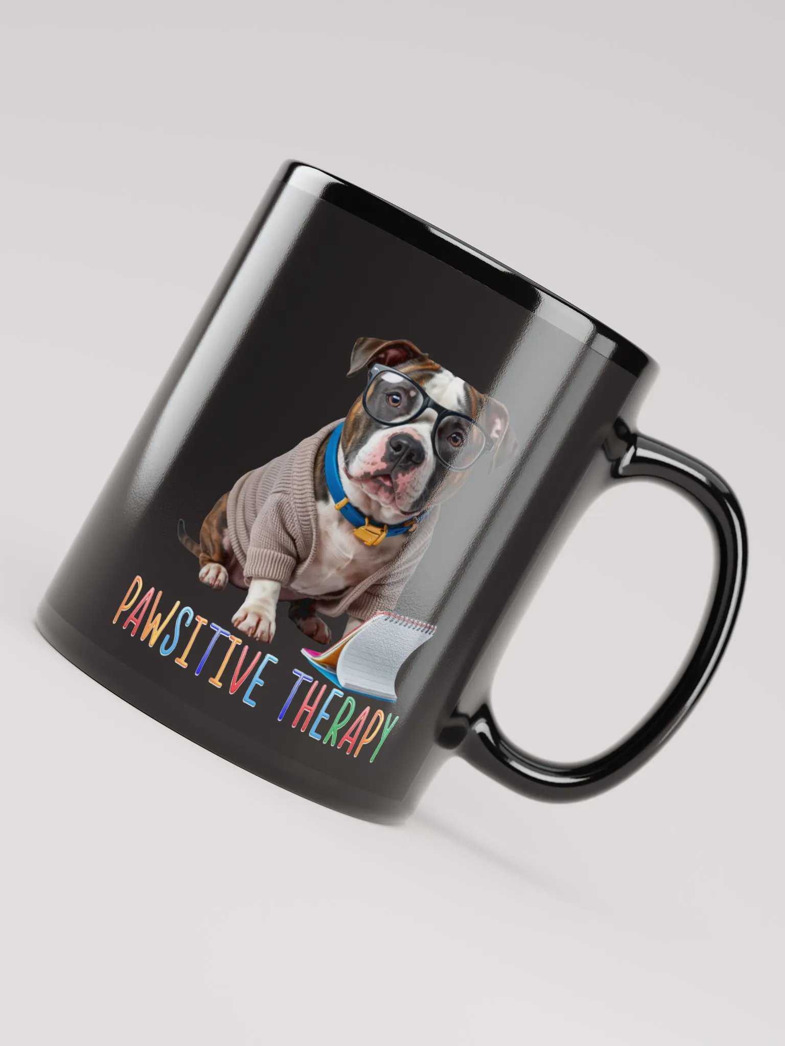 Pawsitive Therapy Black Mug product image (4)