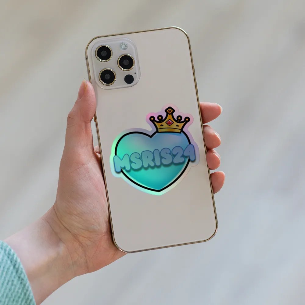 Crown Heart Holo-Sticker product image (6)