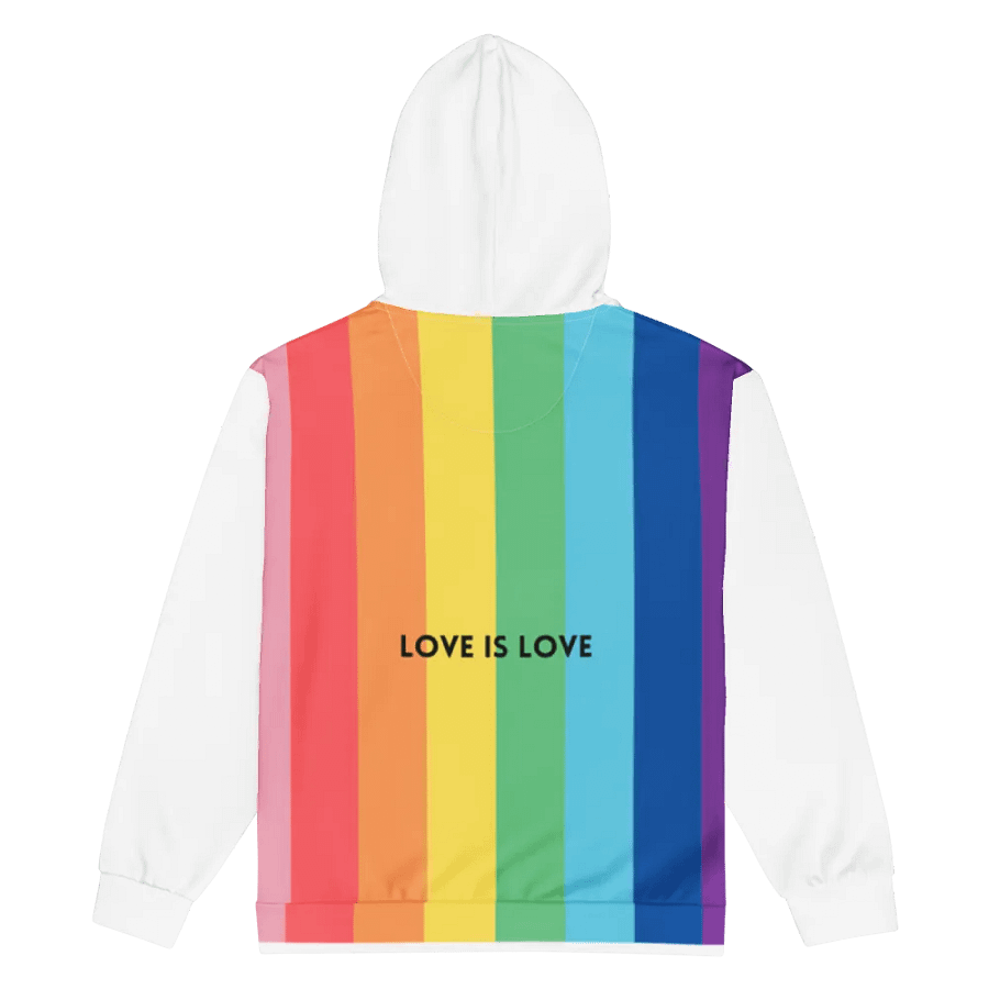 Subtle in the Front, Party in the Back Pride Zip Hoodie. product image (1)