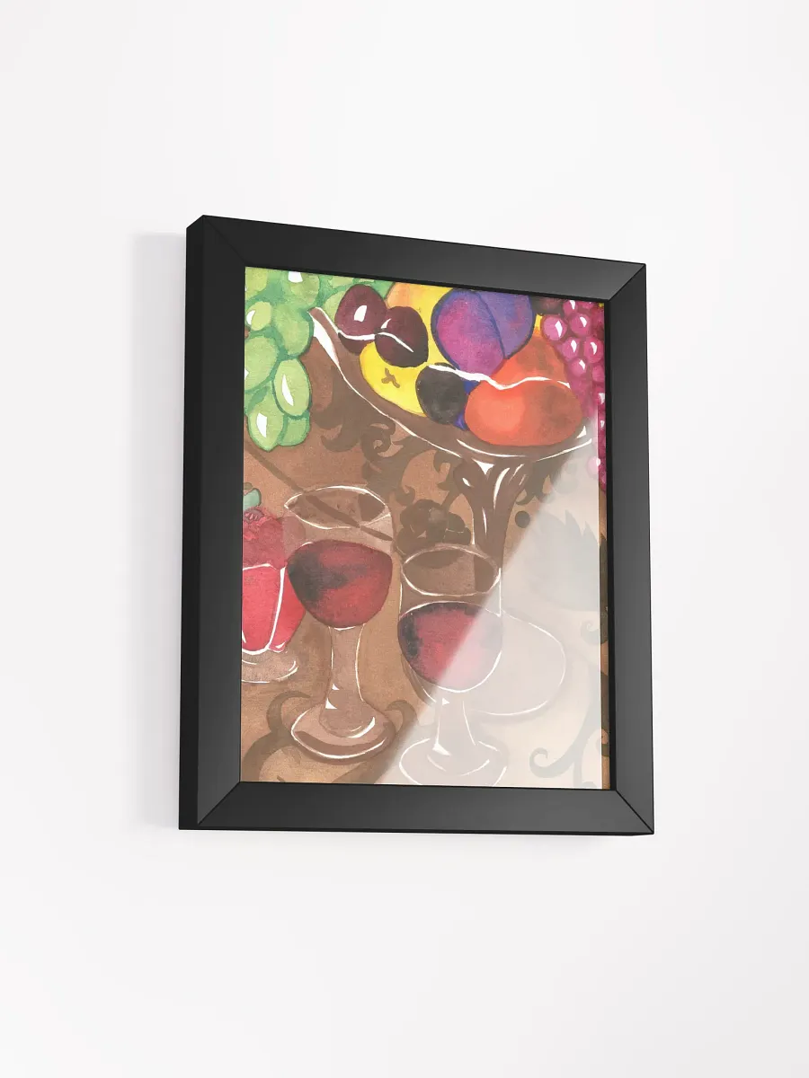 Wine and Fruits Framed Print product image (16)